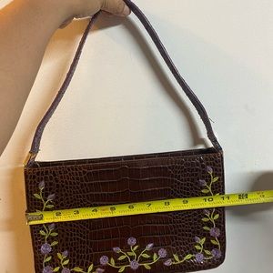 Vintage look hand bag real leather